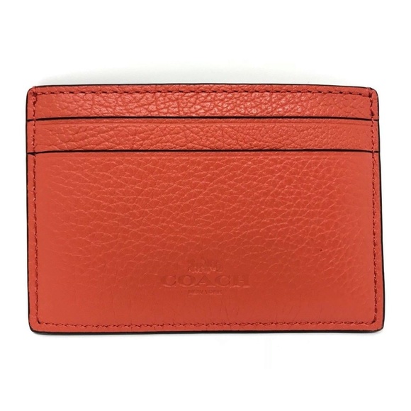 Coach Heart Wink Flat Card Case - Picture 5 of 5